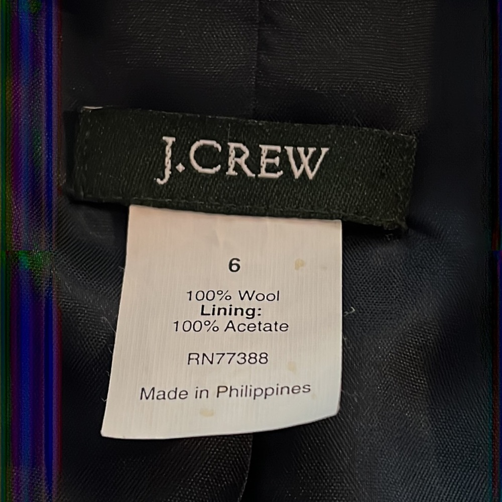 J. Crew Navy Single-Breasted Blazer with Gold Buttons - Picture 8 of 10